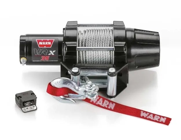 WARN VRX 3500LB (1587KG) 12V ATV WINCH WITH STEEL CABLE