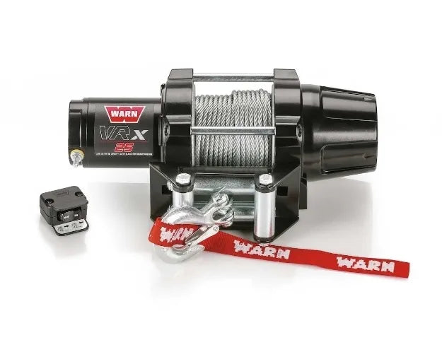 WARN VRX 2500LB (1100KG) 12V ATV WINCH WITH STEEL CABLE
