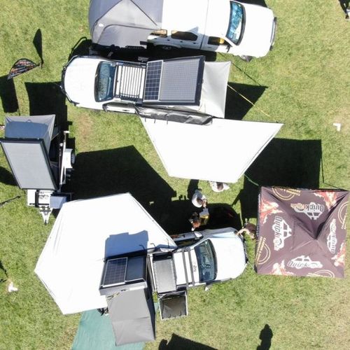 Quick Pitch 180° Weathershade Awning – Legless Freestanding 4x4 Canopy (10m² Shade)