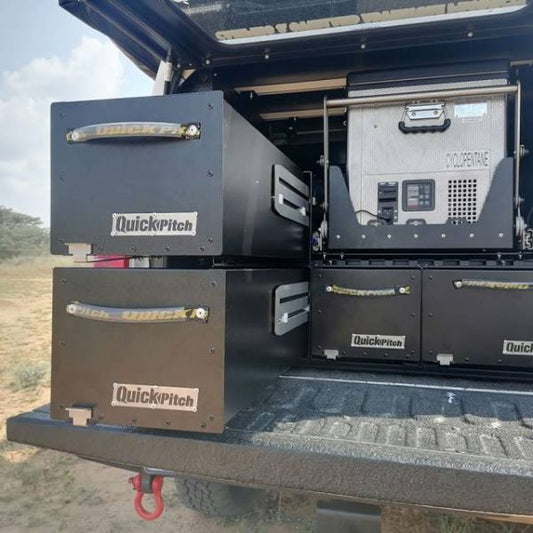 Quick Pitch Heavy-Duty Aluminium Drawer System – Modular 4x4 & Canopy Storage