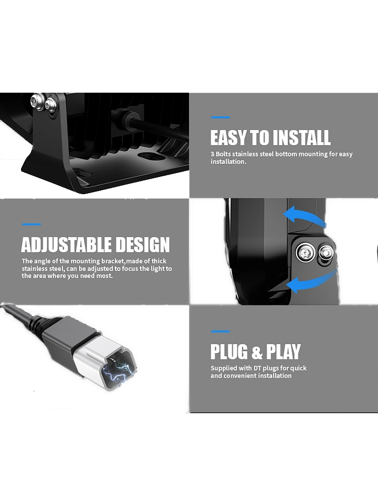 9″ New Flex Driving Light dual DRL set