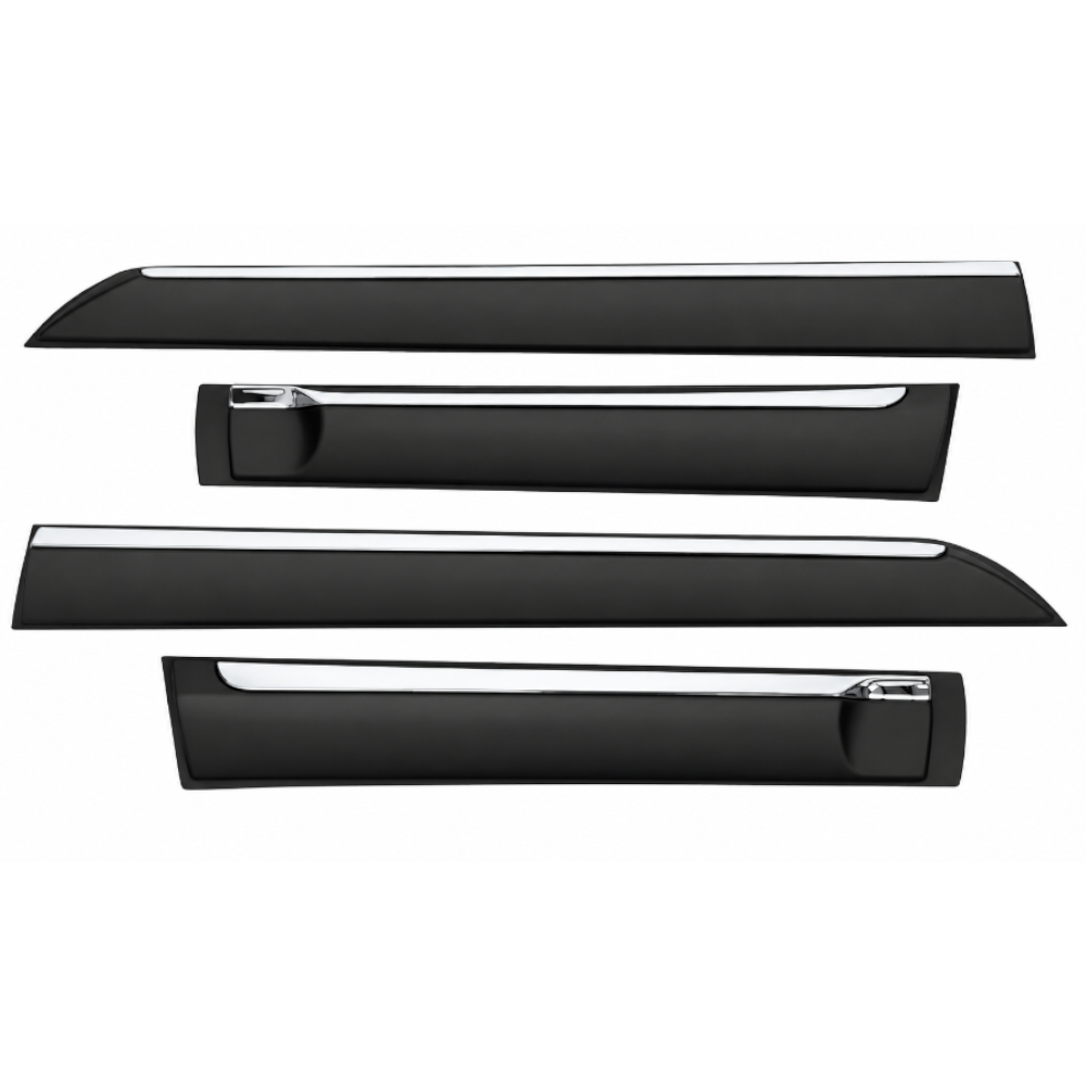Ford Everest (2016-2021) Side Molding - Matt Black/Chrome