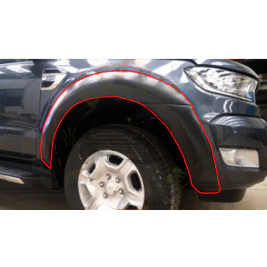 Ford Everest 2016+ V1 Fender Flare Orange Peel Matt Black