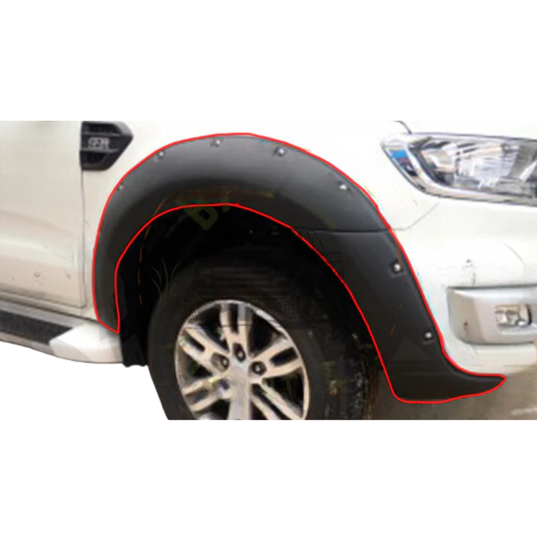 Ford Everest 2016+ V2 Fender Flare Orange Peel Matt Black