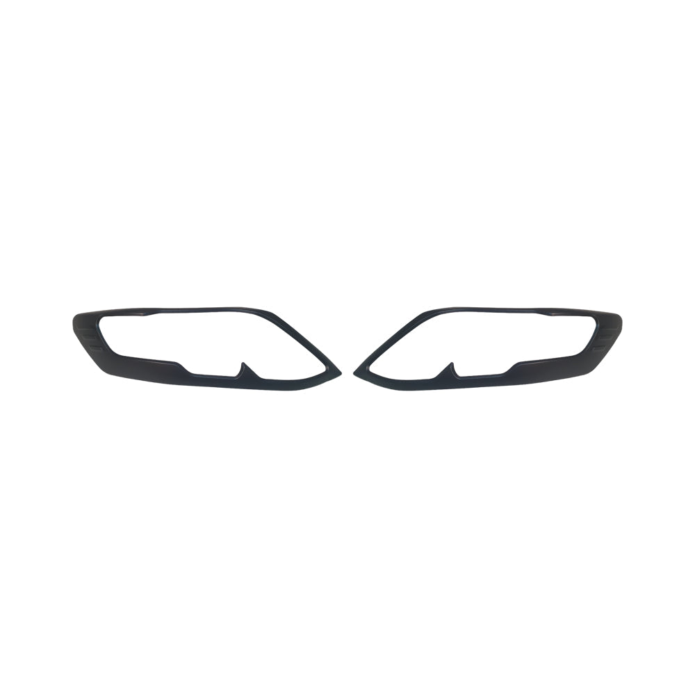 Toyota Fortuner 2012-2015 Head Light Cover - Matte Black
