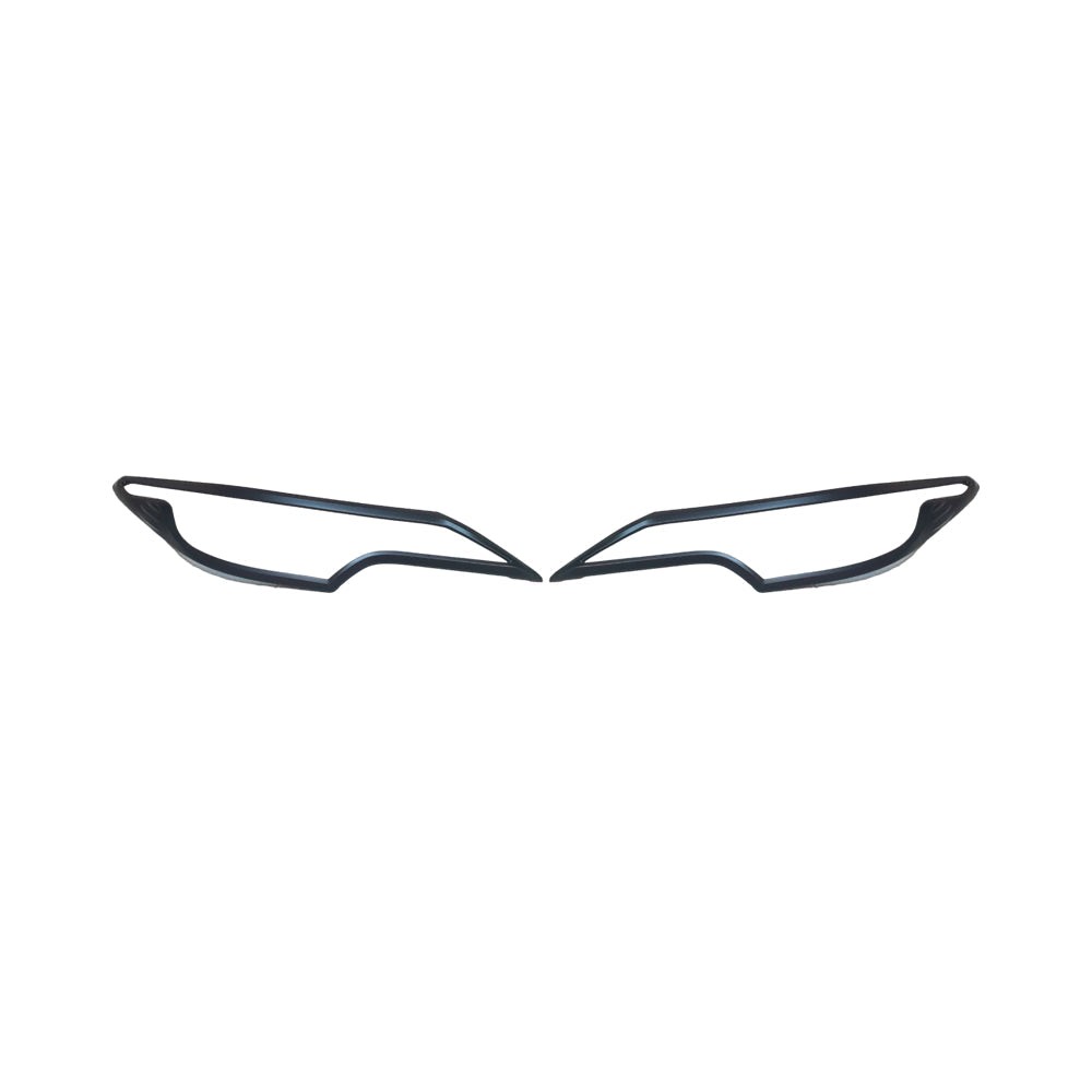 Toyota Fortuner 2.8L 2016-2020 Head Light Cover - Matte Black