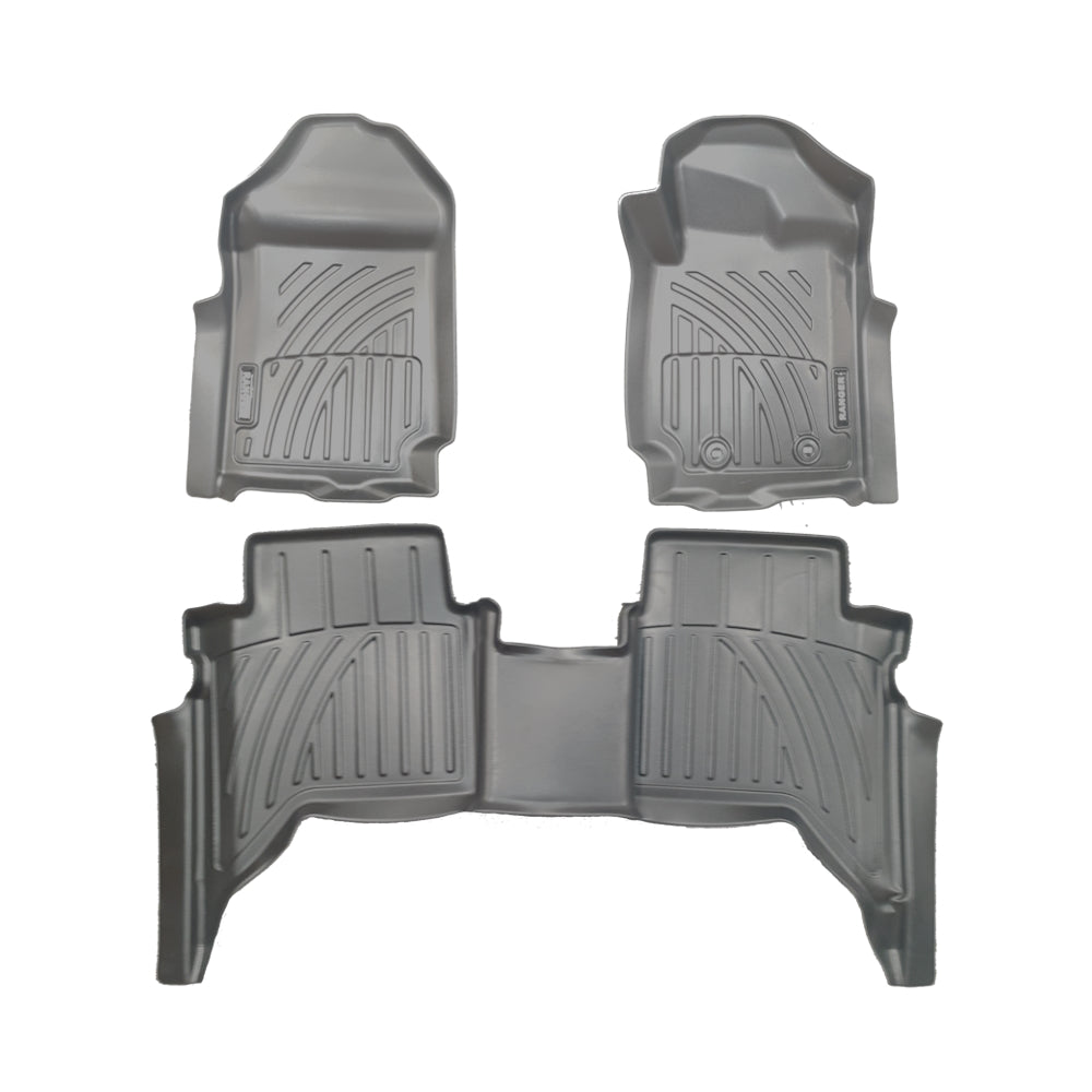 Ford Ranger (2012-2021) 3D Floor Mat 4 Door - 3pcs (Manual and Auto)