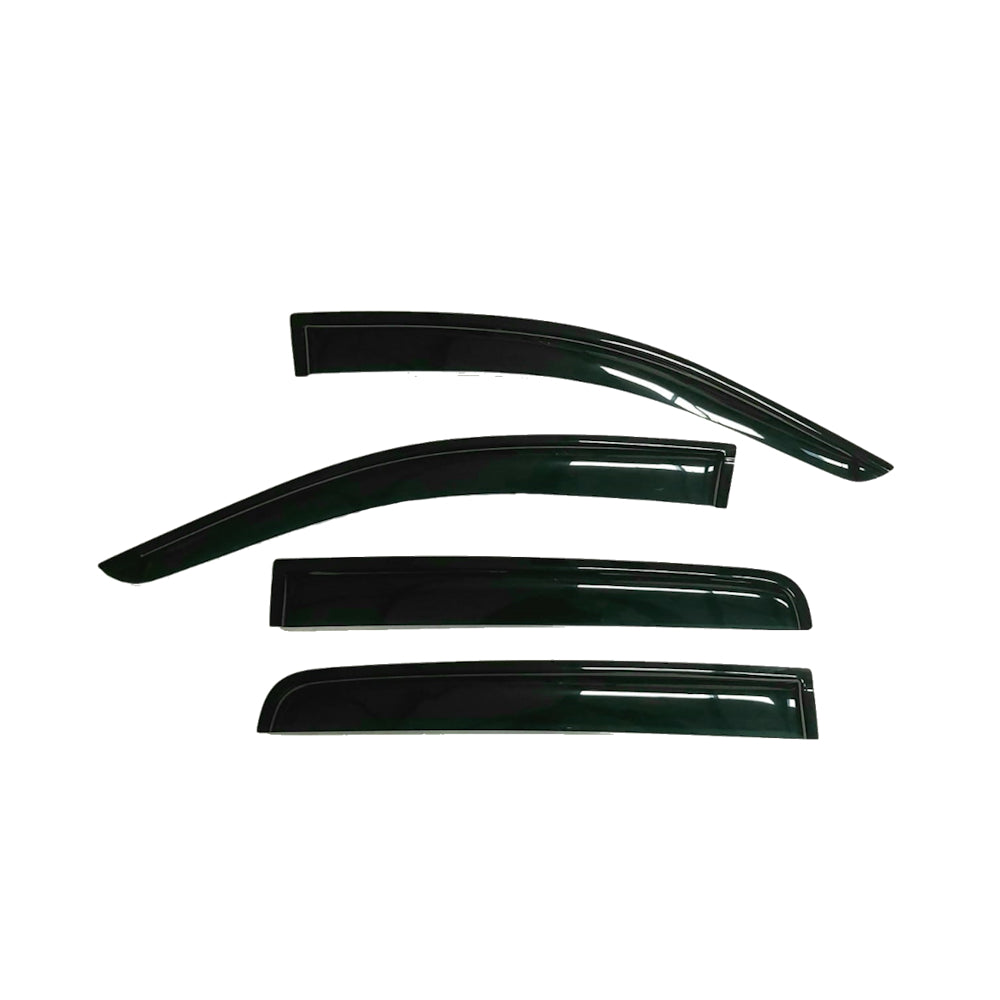 Ford Ranger 2012-2022 Double Cab Weather Guards Gloss Black