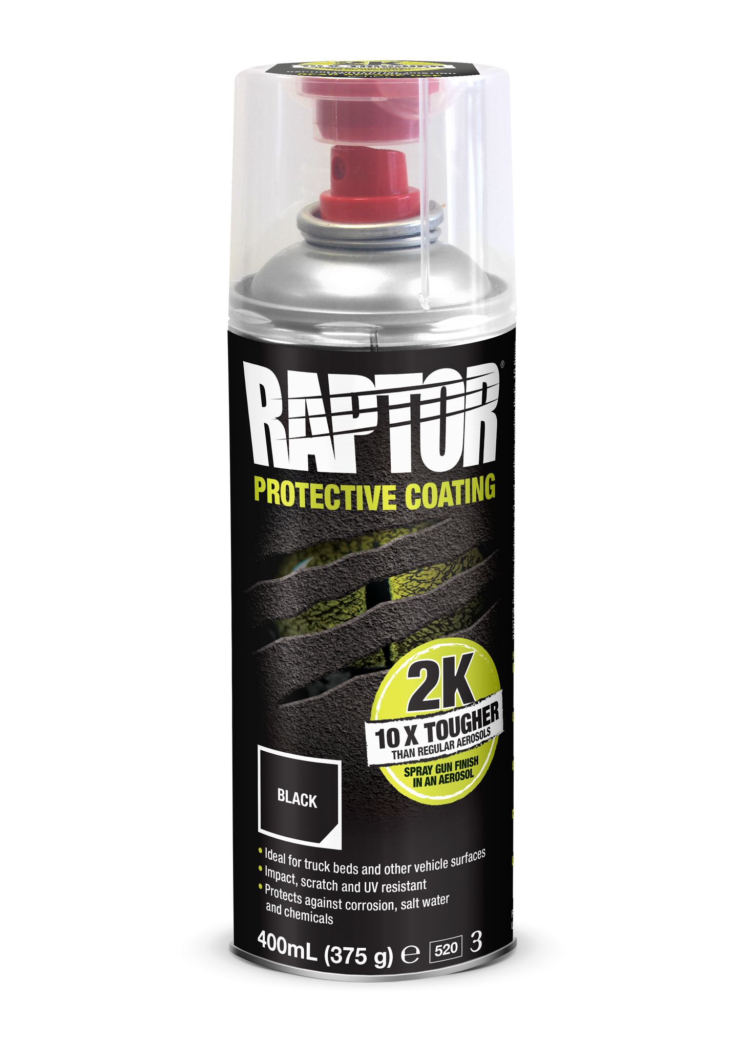 RAPTOR 2K AEROSOL BLACK 400ml
