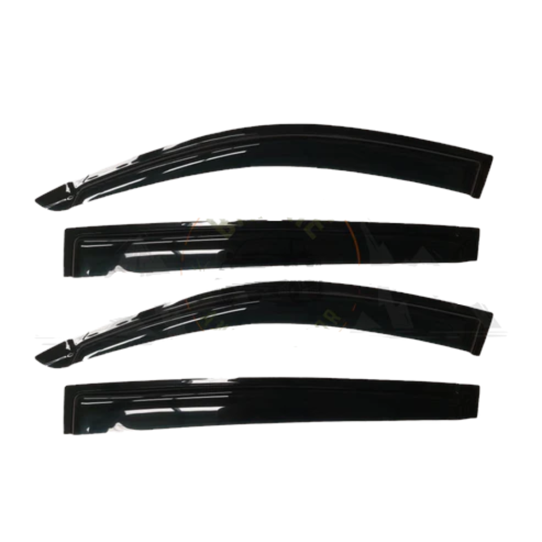 Mitsubishi Triton 2006-2013 Double Cab Weather Guards Black