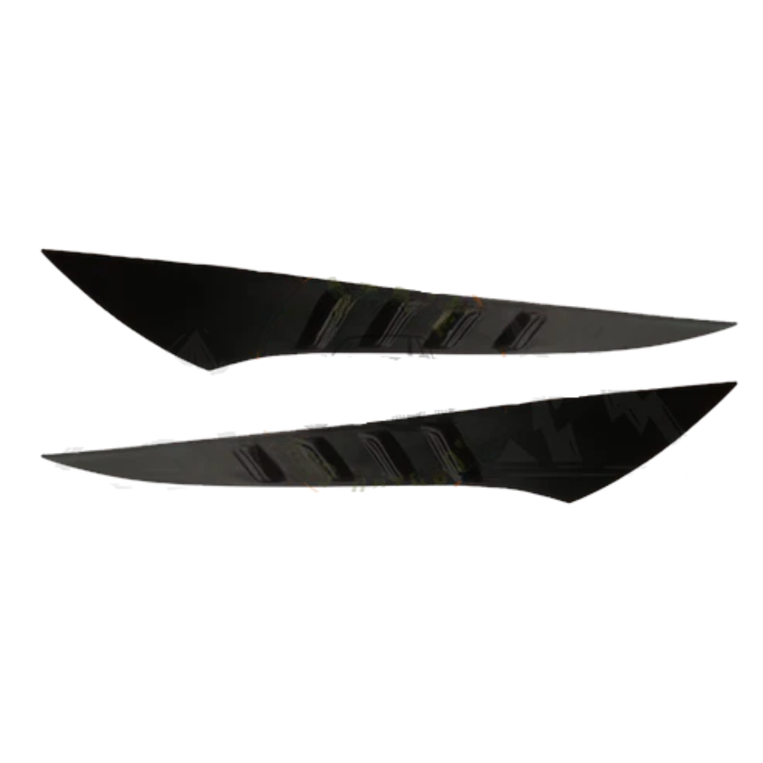 Mitsubishi Triton 2016-2019 Side Bonnet Vents Matt Black