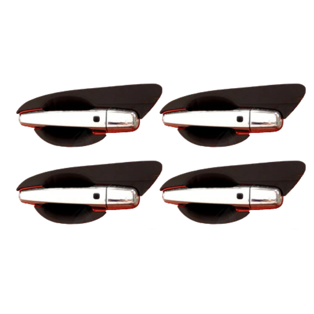 Mitsubishi Triton 2019-2021 Door Handle Cups Matt Black
