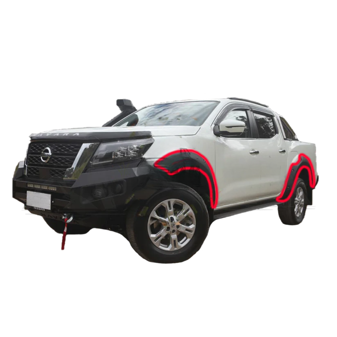 Nissan Navara 2021+ Double Cab V7 Fender Flares Orange Peel Matt Black