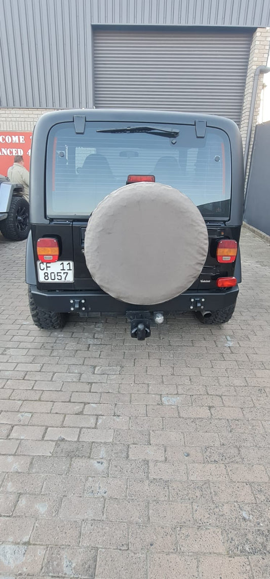 Jeep Wrangler TJ Rear Bumper 3mm Steel (1997-2006) - Advanced 4x4