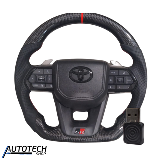 Carbon Paddle Shifters + Wired to Wireless CarPlay Dongle