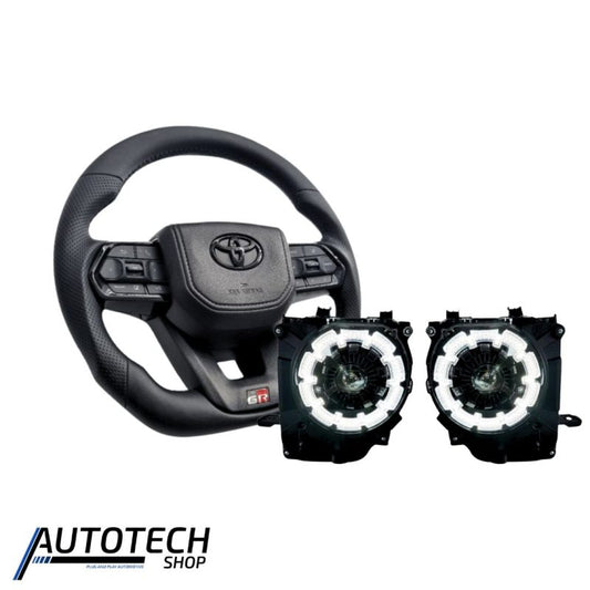 AutoTech Toyota GR 300 Sport Steering Wheel + AutoTech Land Cruiser 76 2024 Australian-Style Headlights