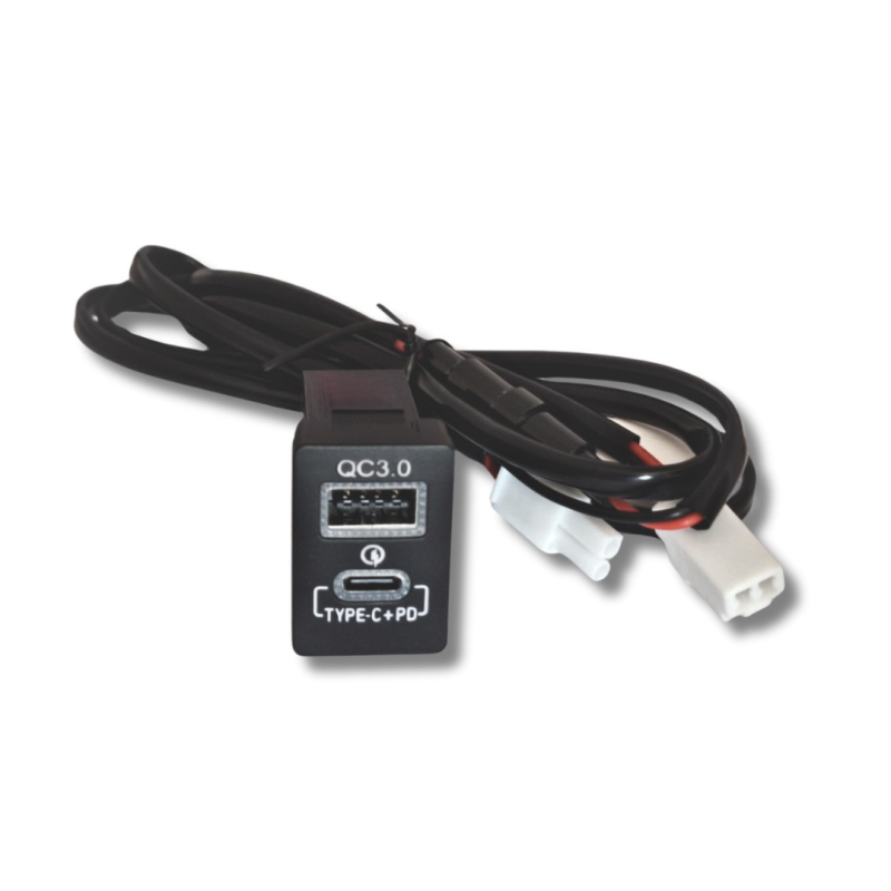 Autotech Toyota Hilux/Fortuner GD6 2016+ 32mm Super fast charger with USB C