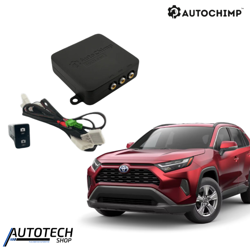 AutoChimp Front Camera Harness & 22mm Switch Kit for Toyota RAV