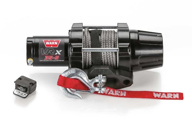 WARN VRX 3500LB (1587KG) 12V ATV WINCH WITH SYNTHETIC ROPE