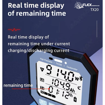 Flex Adventures Battery Monitor | High-Precision 12V/24V Digital Coulomb Meter
