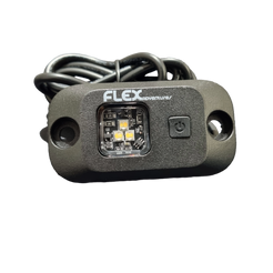 Flex 12V Dual Colour LED Rock Light with Switch