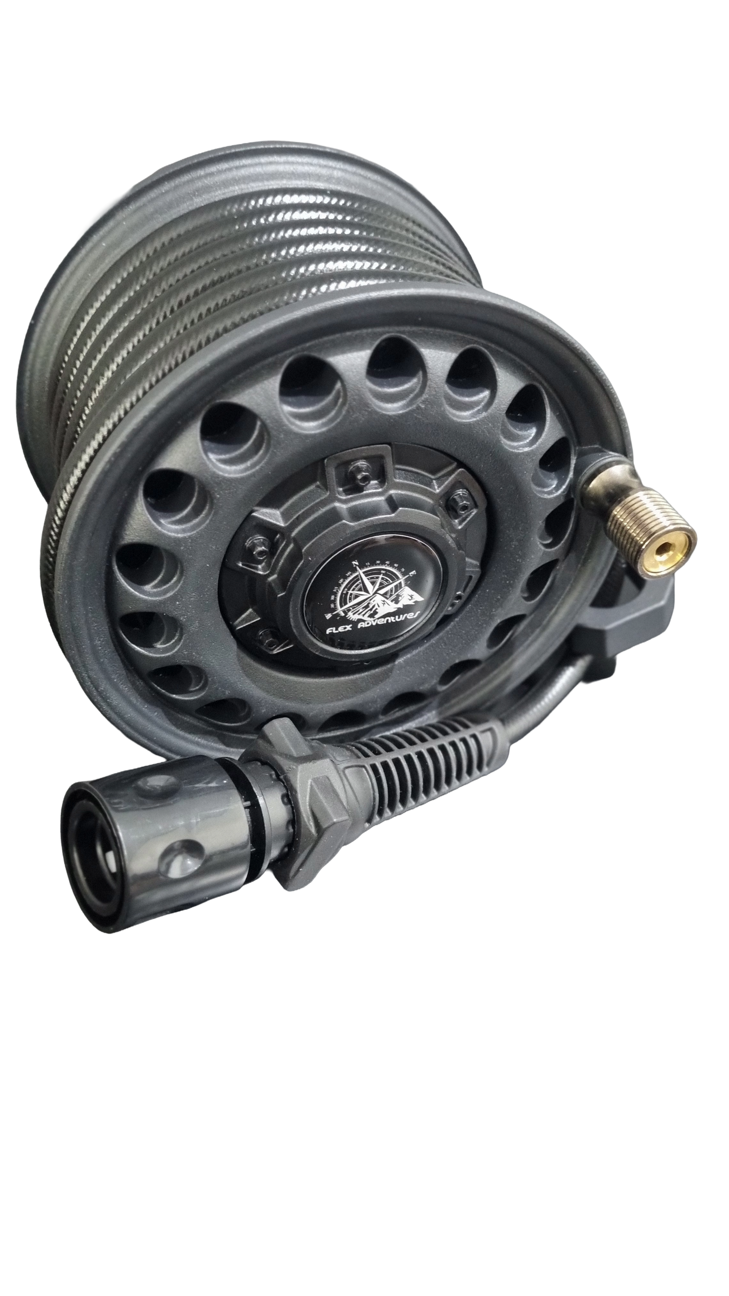 Flex Retractable Water Hose Reel | Compact RV & Camping Hose