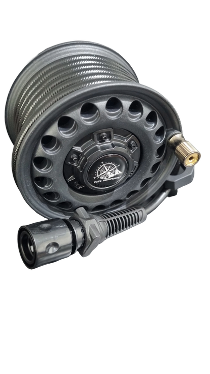 Flex Retractable Water Hose Reel | Compact RV & Camping Hose