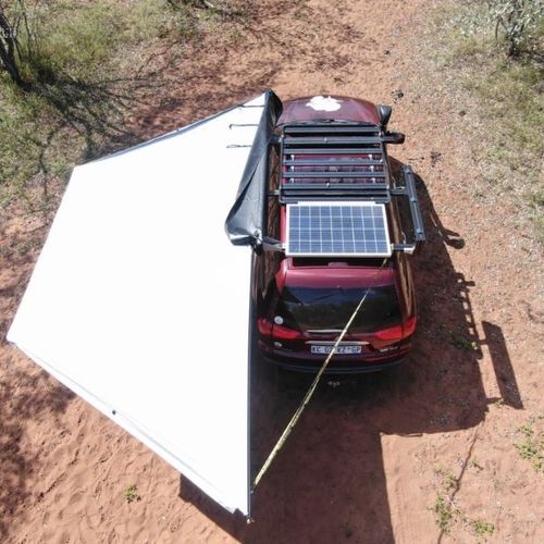 Quick Pitch 180° Weathershade Awning – Legless Freestanding 4x4 Canopy (10m² Shade)