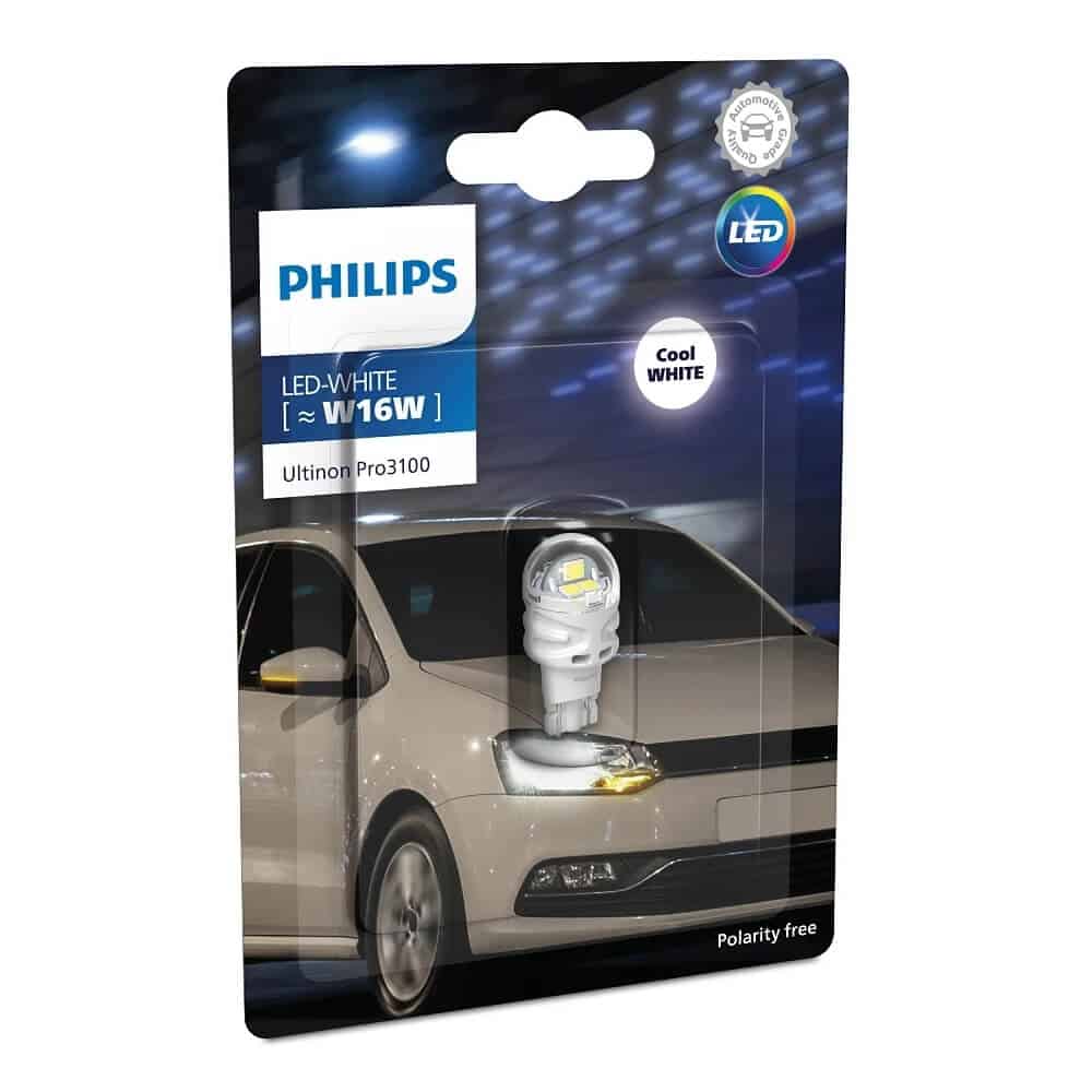 Philips Ultinon Pro3100 SI LED - White [W16W] Single