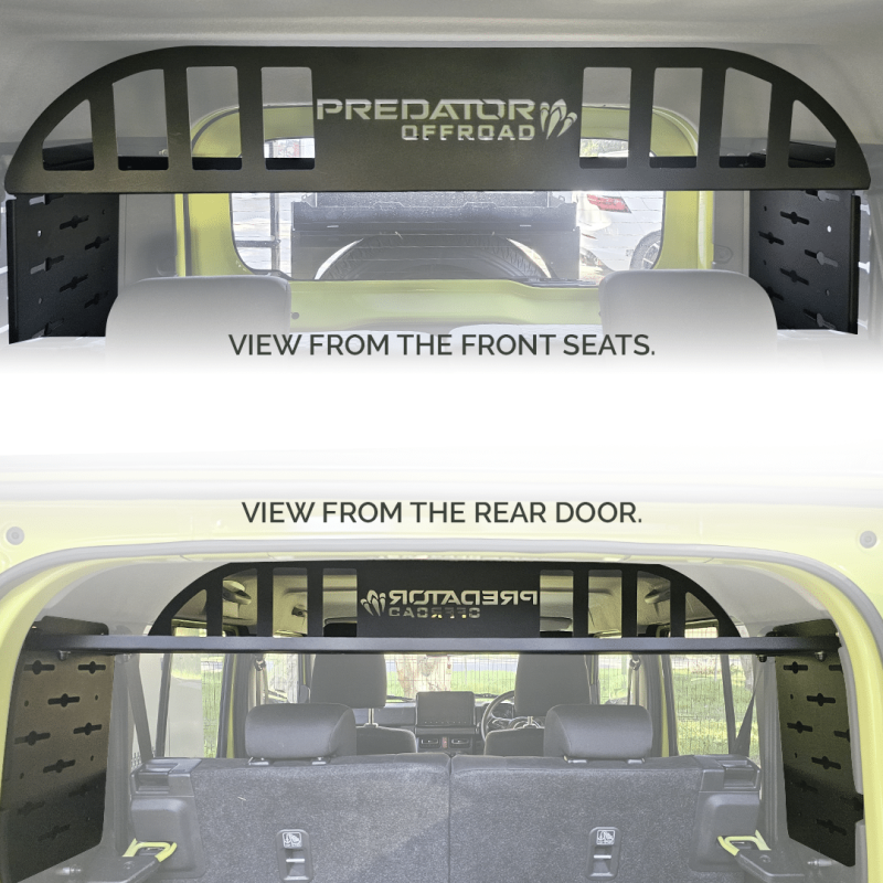 Predator Offroad Suzuki Jimny Gen 4 5-Door Interior Molle Rack | No-Drill | 25kg