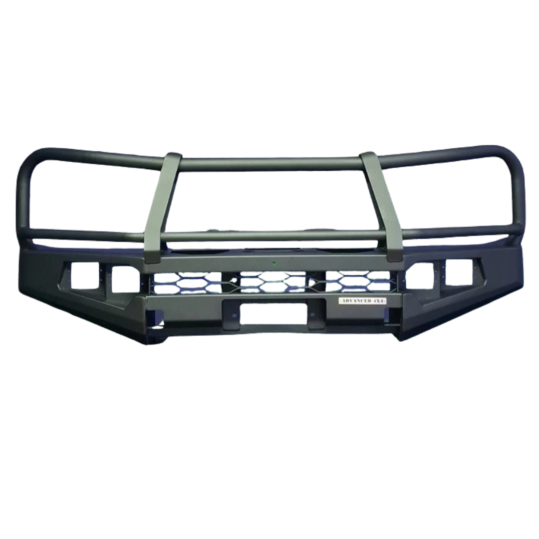 Toyota Land Cruiser 76 / 79 Series Bullbar Bumper with Spotlights (2023-Current) - Advanced 4x4