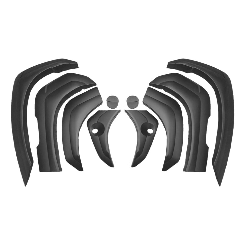 Mitsubishi Pajero Sport (2016-2019) V1 Fender Flares Slim Line Smooth - Matte Black