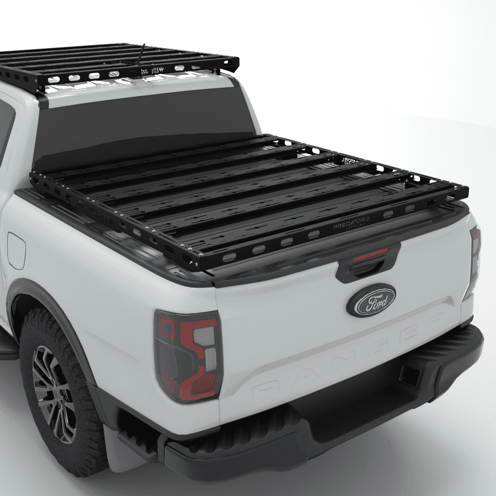 Predator Offroad Ford Ranger T9 Double Cab Bed Rack | 250kg Dynamic | 5 Crossbars | 3CR12 Stainless