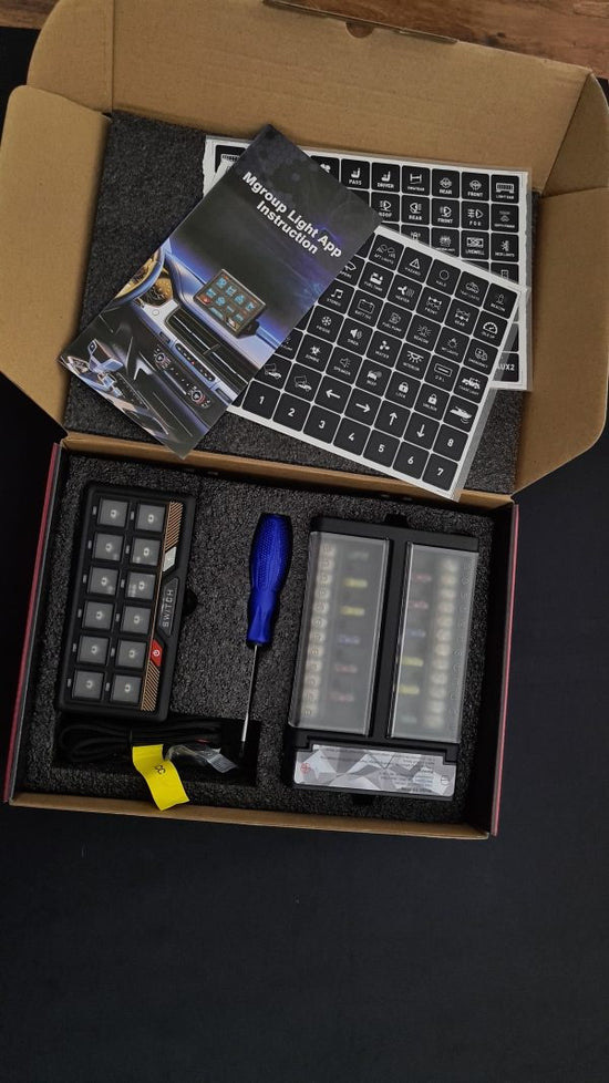 Flex Adventures FLEX 12G Bluetooth Switch Panel | 12-Gang RGB Accessory Controller