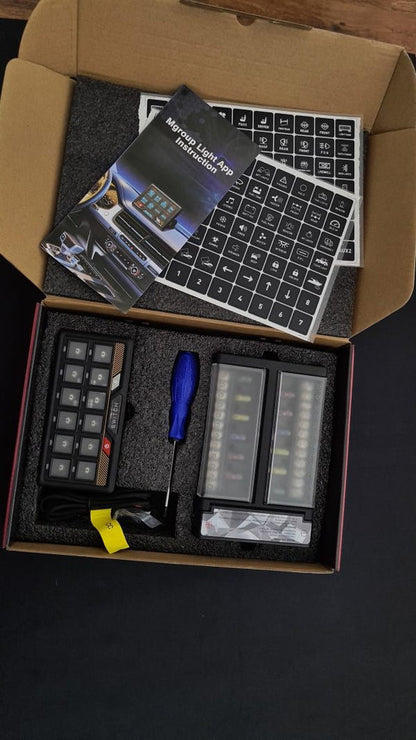 Flex Adventures FLEX 12G Bluetooth Switch Panel | 12-Gang RGB Accessory Controller