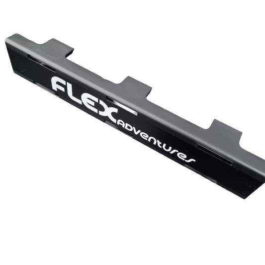 Flex Adventures LED Black Lens Covers 10" | Snap-On | Road Legal | UV & Stone Chip Protection