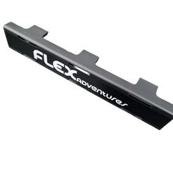 Flex Adventures LED Black Lens Covers 10" | Snap-On | Road Legal | UV & Stone Chip Protection