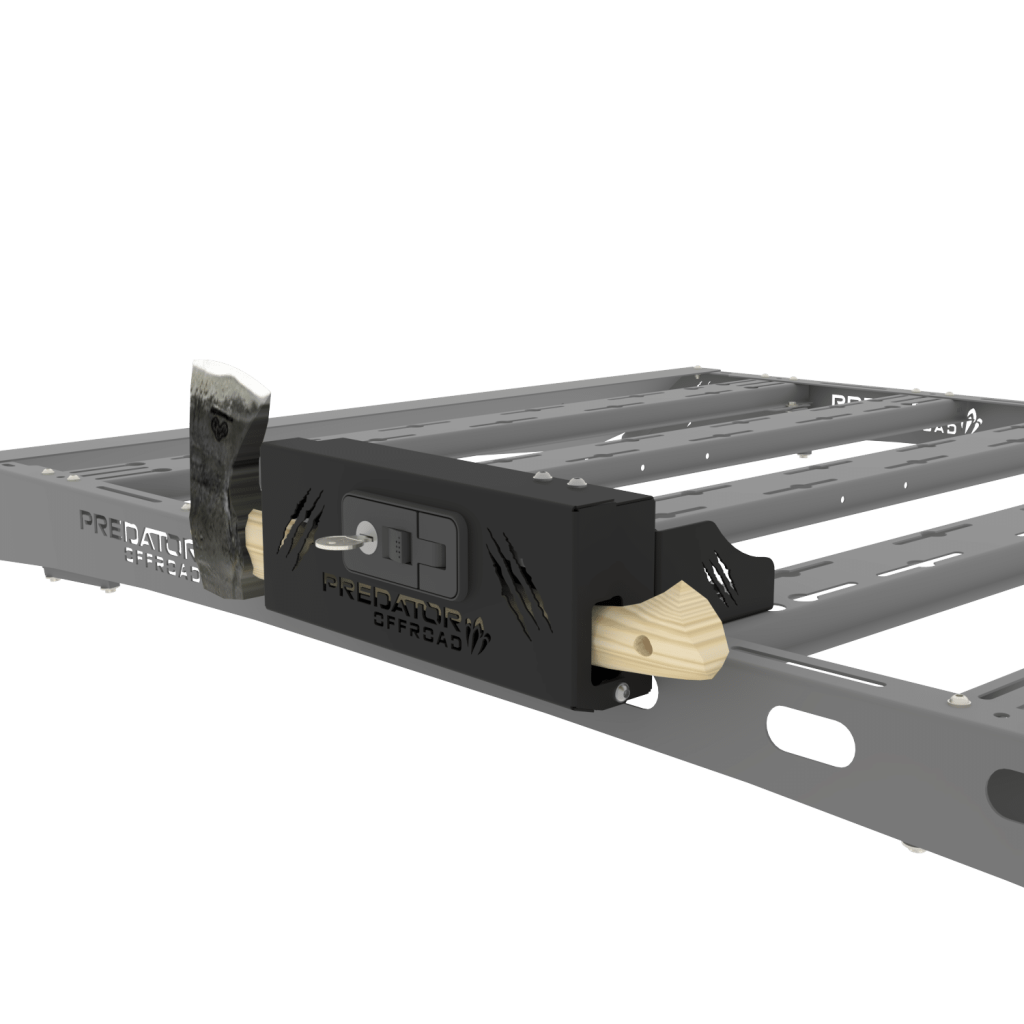 Predator Offroad Spade / Axe Bracket Push Lock | Lockable | 3CR12 Stainless