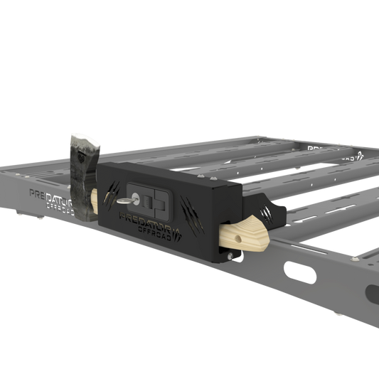 Predator Offroad Spade / Axe Bracket Push Lock | Lockable | 3CR12 Stainless