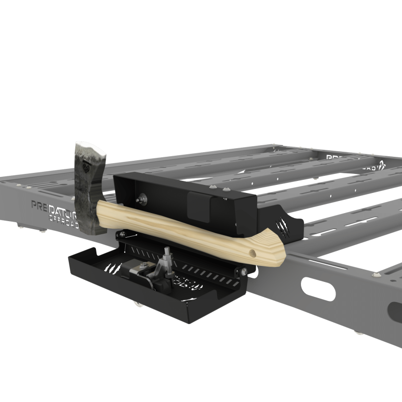 Predator Offroad Spade / Axe Bracket Push Lock | Lockable | 3CR12 Stainless