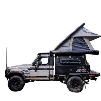 Quick Pitch RTT Rooftop Tent – Rivet-Less Hard-Shell Aluminium Clamshell for 2 Adults