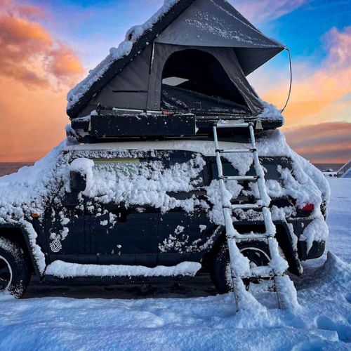Quick Pitch RTT Rooftop Tent – Rivet-Less Hard-Shell Aluminium Clamshell for 2 Adults
