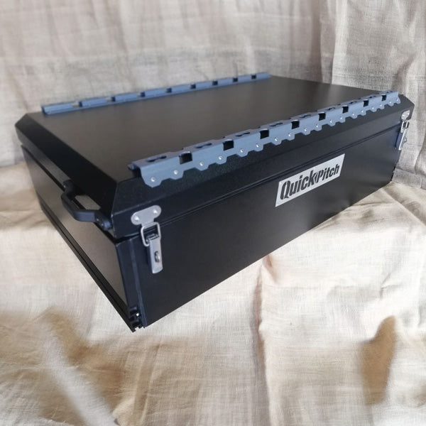 Quick Pitch Roof-Mounted Aluminium Cargo Box – 295L Lockable Weatherproof Storage