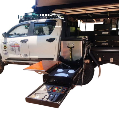Quick Pitch Drop-Down Kitchen Combo – All-in-One Slide-Out 4x4 Mobile Kitchen