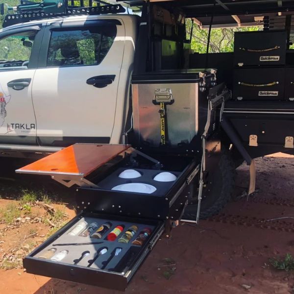 Quick Pitch Drop-Down Kitchen Combo – All-in-One Slide-Out 4x4 Mobile Kitchen