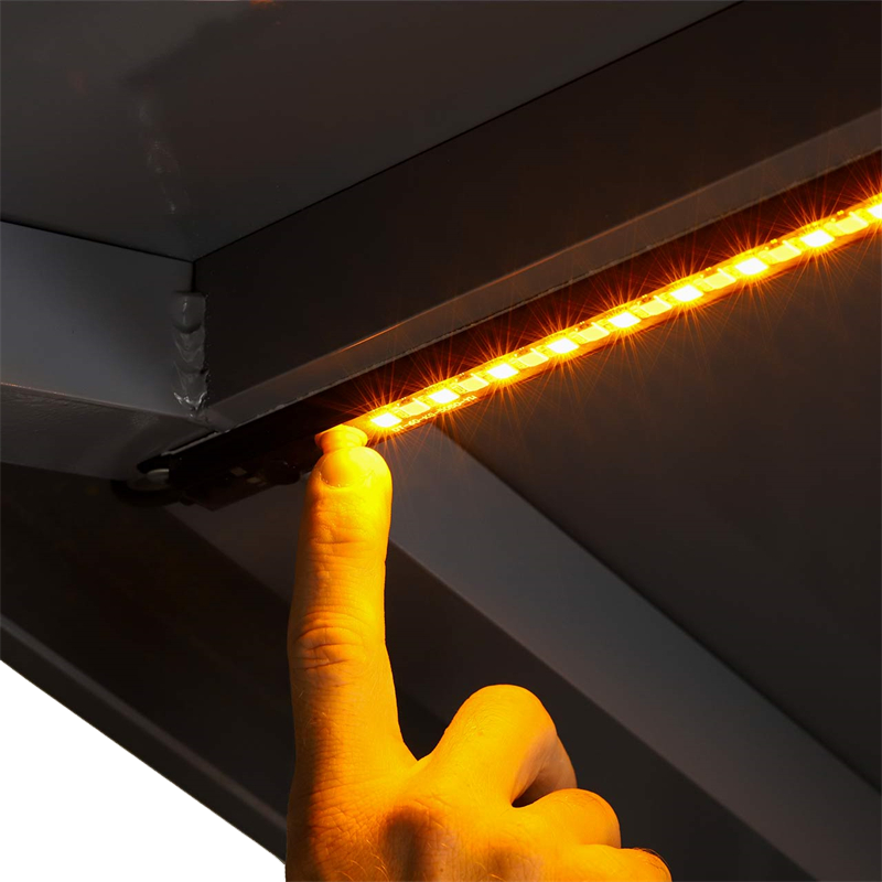 Flex Adventures 600mm Rigid LED Strip Light | White & Red | IP68 | Sealed Connector | 9–15V