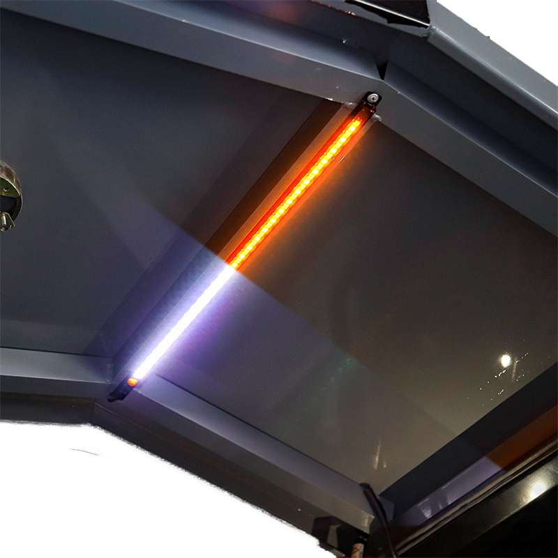 Flex Adventures 600mm Rigid LED Strip Light | White & Red | IP68 | Sealed Connector | 9–15V