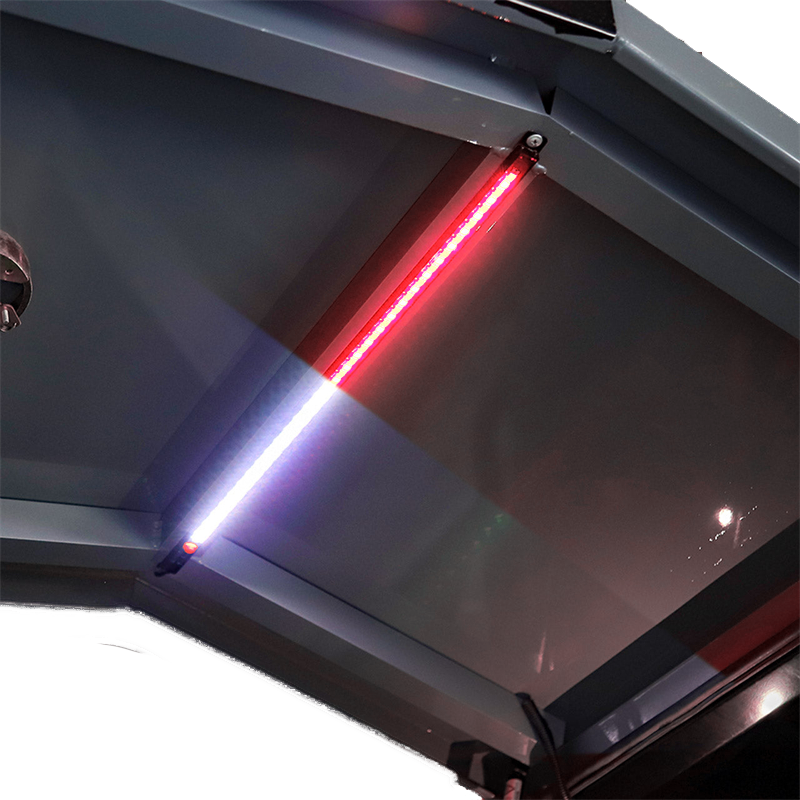 Flex Adventures 600mm Rigid LED Strip Light | White & Red | IP68 | Sealed Connector | 9–15V