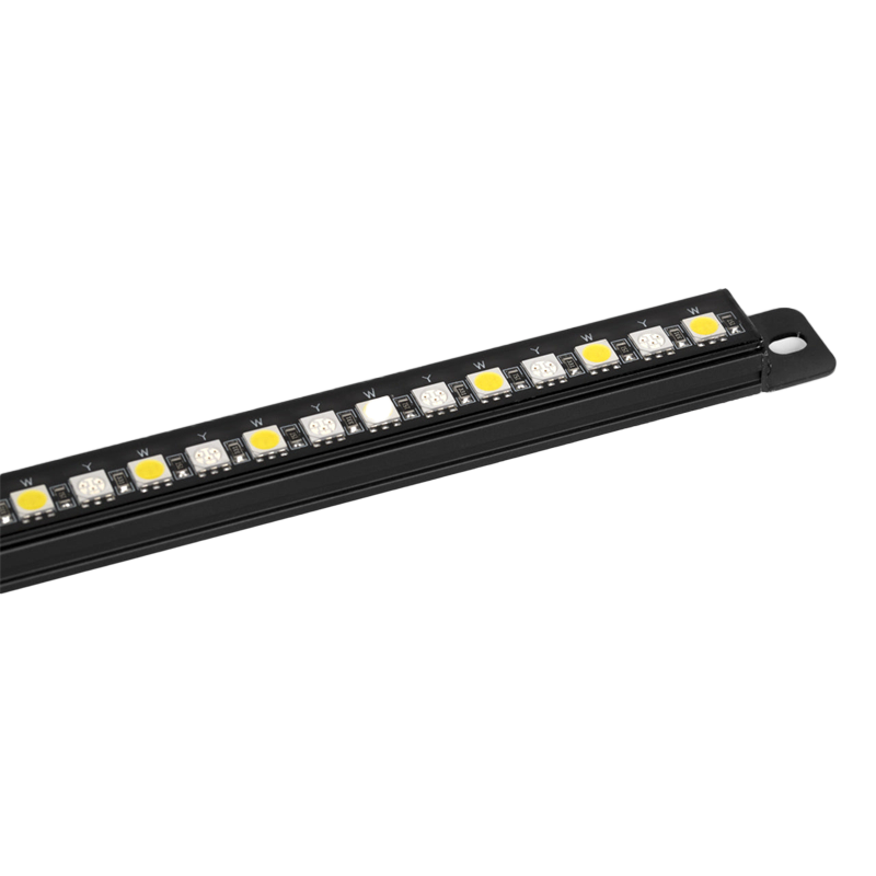 Flex Adventures 600mm Rigid LED Strip Light | White & Red | IP68 | Sealed Connector | 9–15V