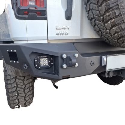GWM Tank 300 Rear Bumper & Towbar | Spotlights, PDC Holders & Number Plate Light | 3mm Mild Steel | SA-Made